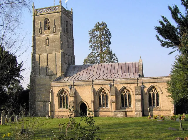 St Michael the Archangel, Compton Martin 12th Century church, taken from the rear.