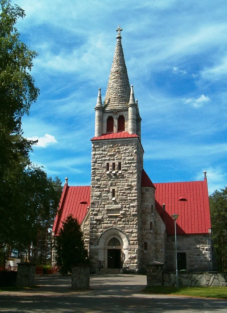 The Church of Nilsiä, Finland. Designed by Josef Stenbäck and built in 1905.