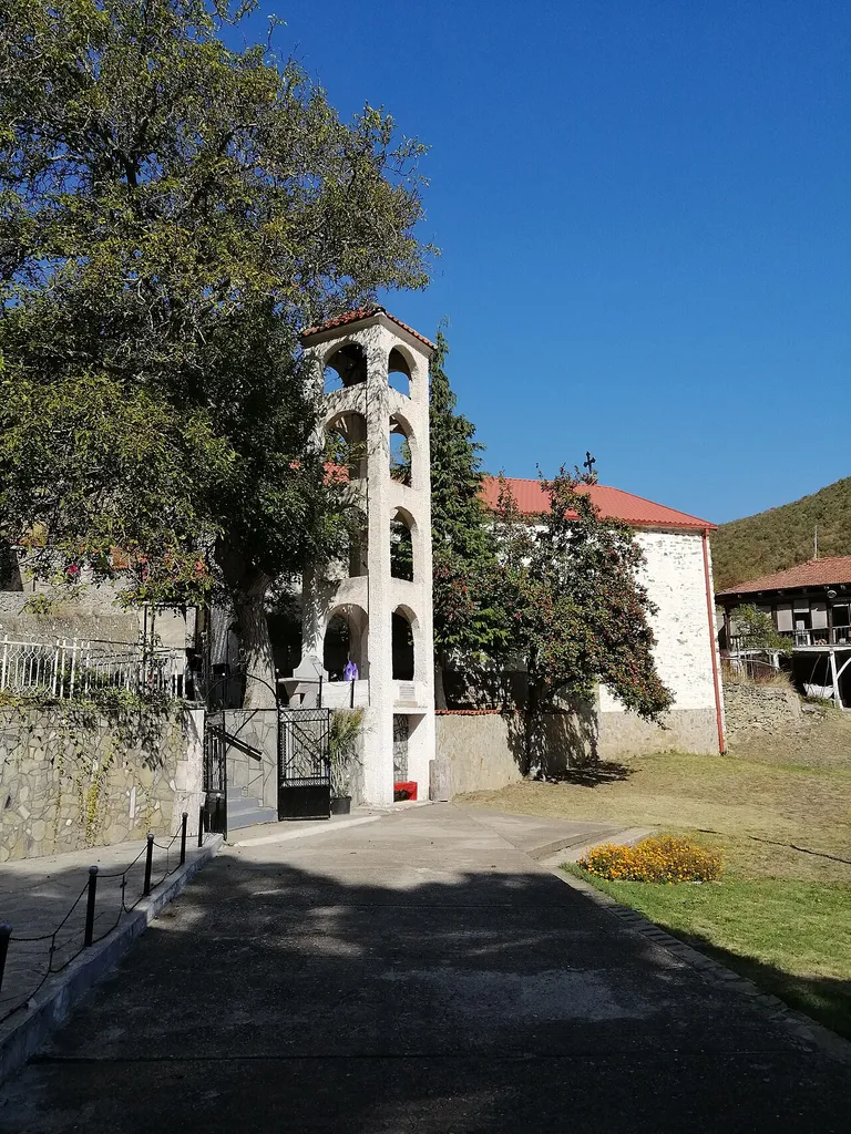View of the Church of the Theotokos in the village Pobožje