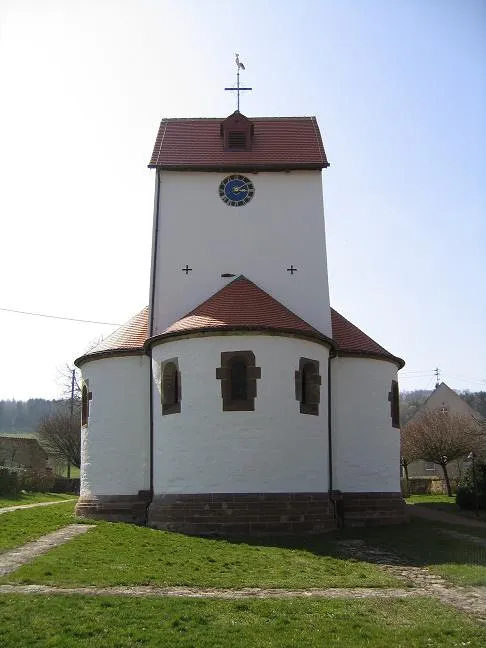 Apsides of the romanesque Church of Böckweiler