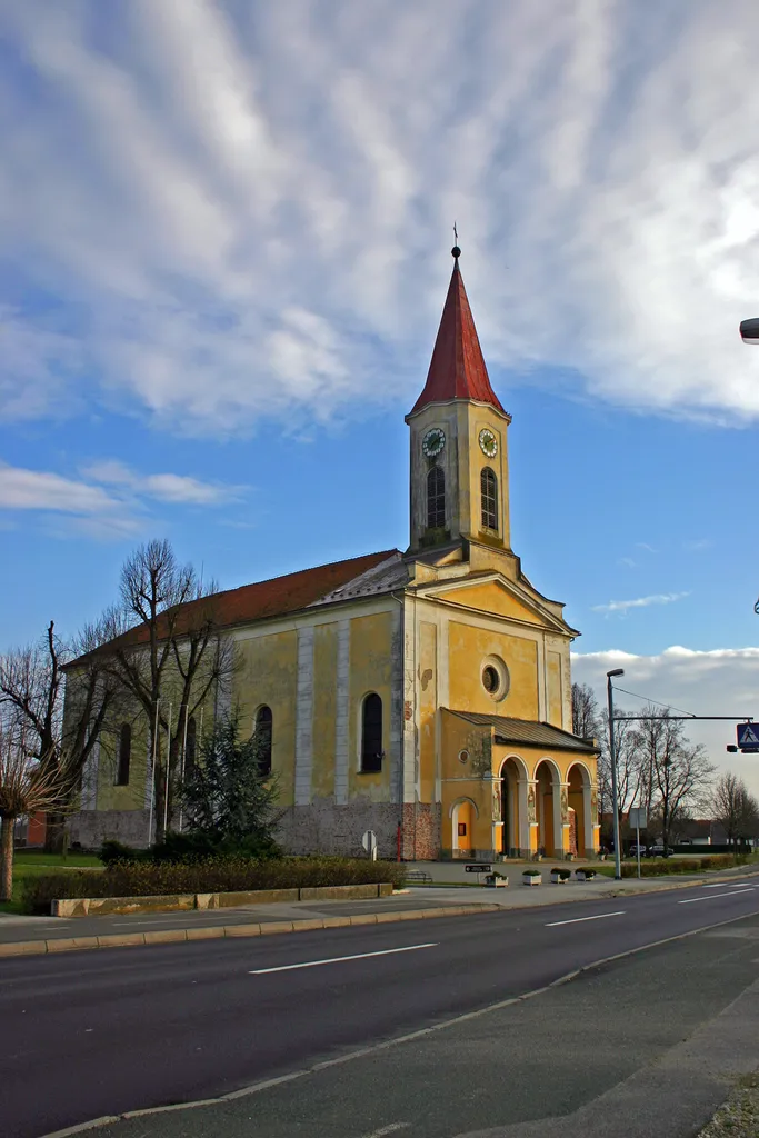 Cerkev svetega Križa, Črenšovci. Saint cross church, Črenšovci. Heilige Kreuz Kirche, Črenšovci.