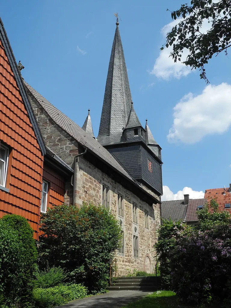 Kirche in Breitenbach, in der Gemeinde Schauenburg, Landkreis Kassel, Hessen, Deutschland.