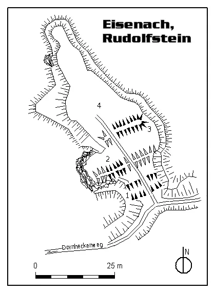 Map of the Rudolfstein