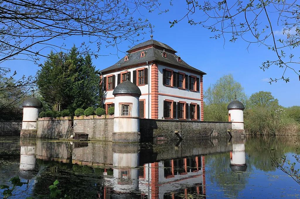 A castle built in water from Seligenstadt (Germany)
