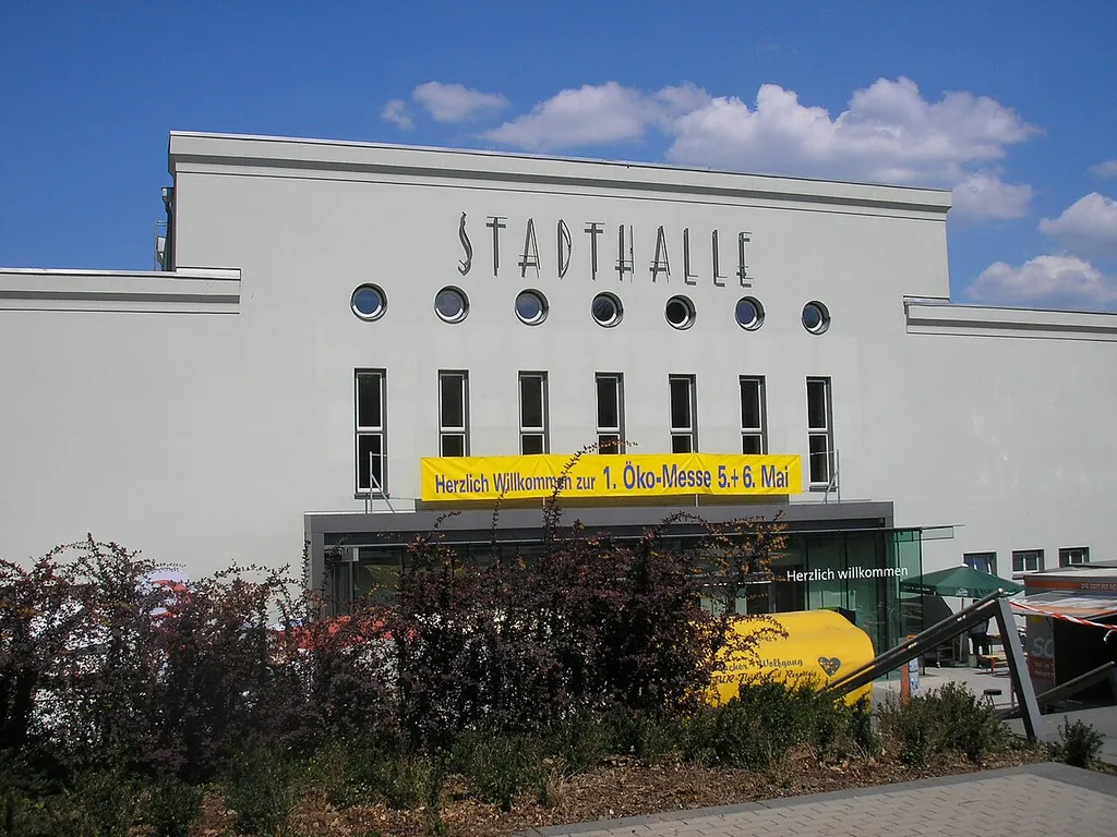 Die Stadthalle von Bad Blankenburg (Thüringen).