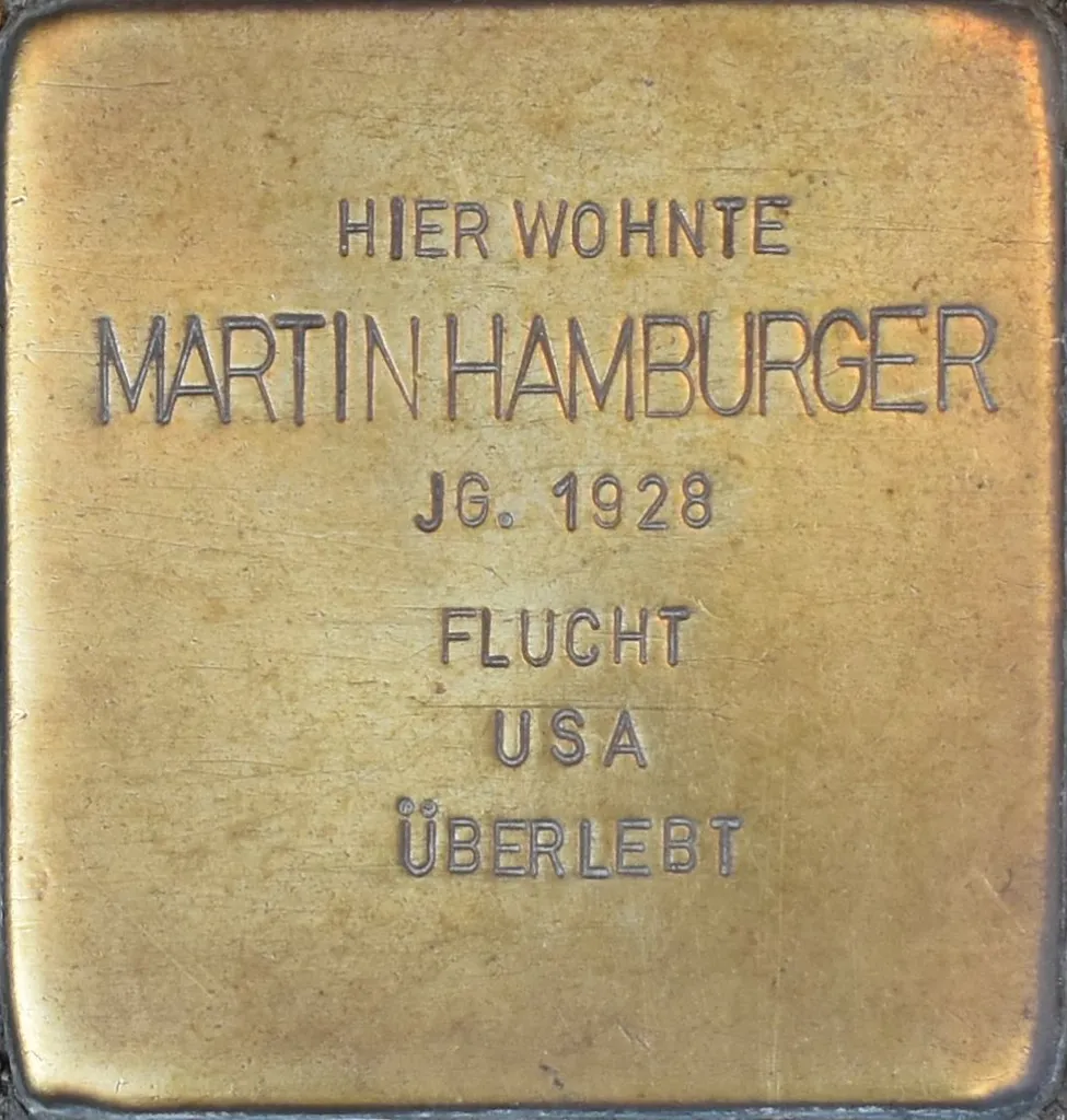 Braunschweig Leonhardstraße 1 Stolperstein Martin Hamburger