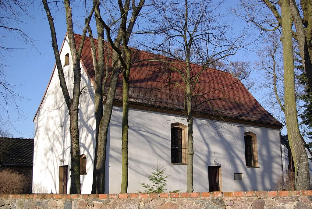 Gräbendorf in der Gemeinde Heidesee in Brandenburg. Teile der Ausstattung der Kirche stehen unter Denkmalschutz.