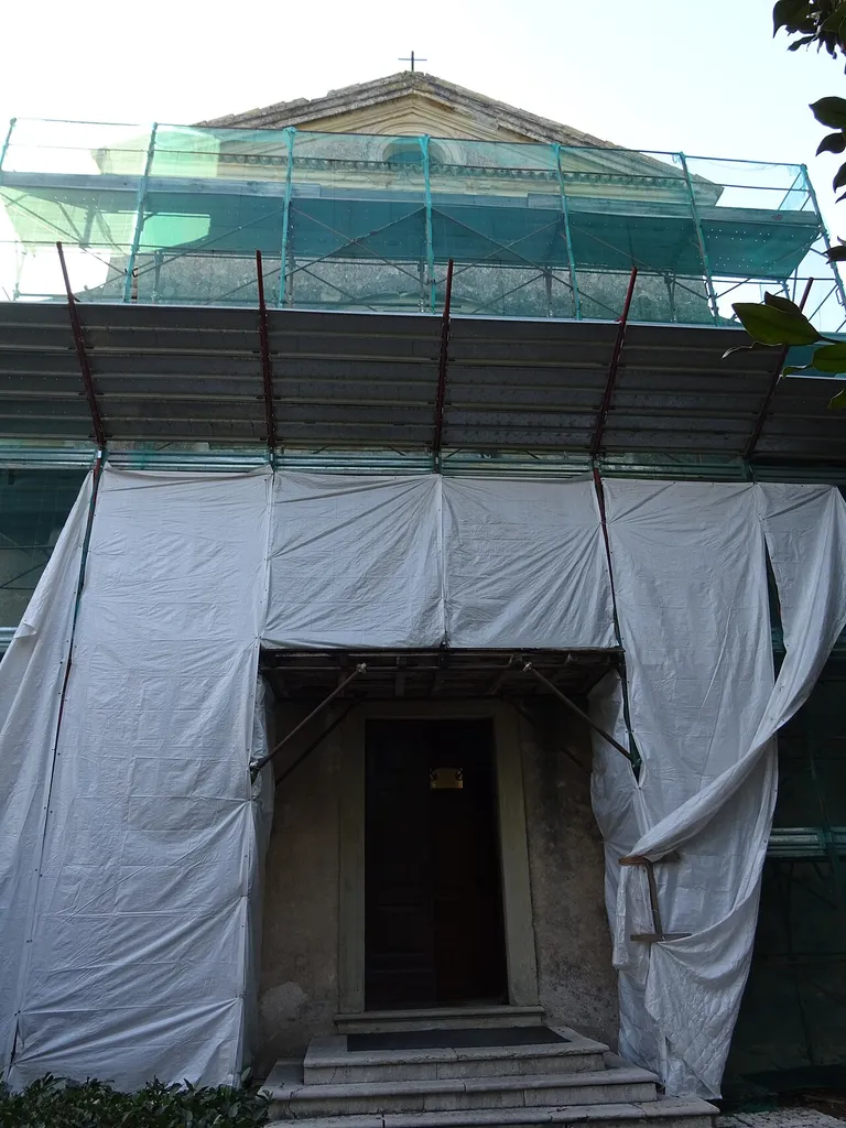 Bardolino (Veneto, Italy), restoration works on Saint George church