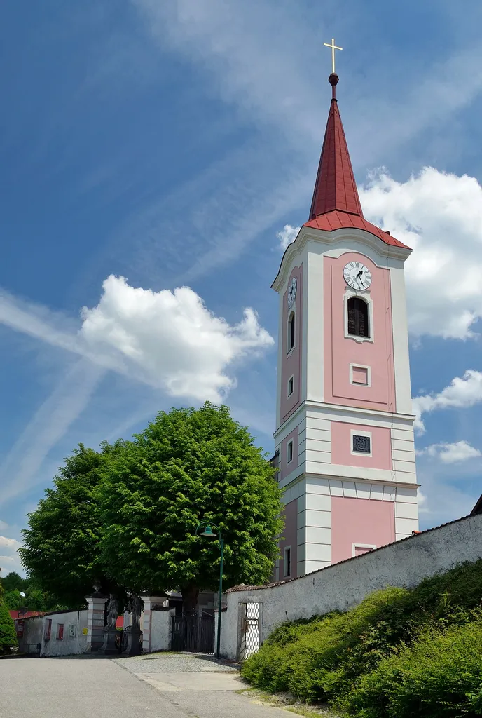 The parish church Verklärung Christi, Murstetten, municipality of Weißenkirchen an der Perschling, Lower Austria, is protected as a cultural heritage monument.