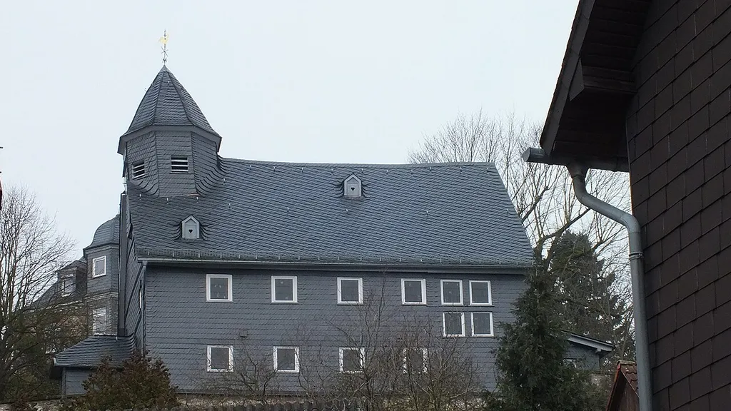 Evangelische Kirche Königsberg, Gemeinde Biebertal, Landkreis Gießen, Hessen, Deutschland