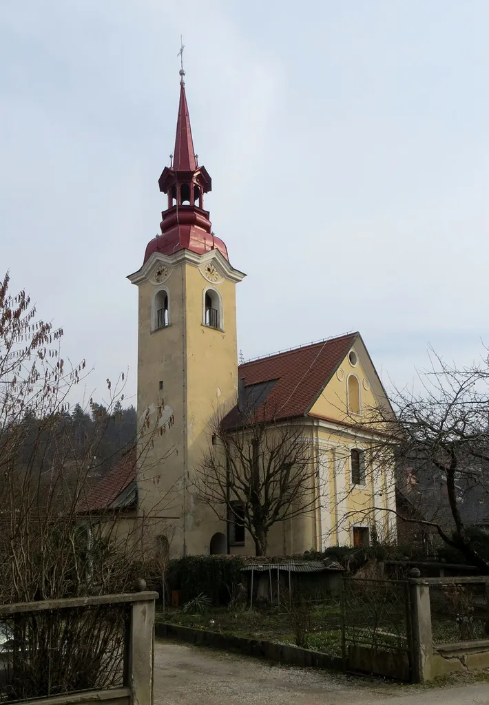 Saint Andrew's Church in Srednje Gameljne, City Municipality of Ljubljana, Slovenia
