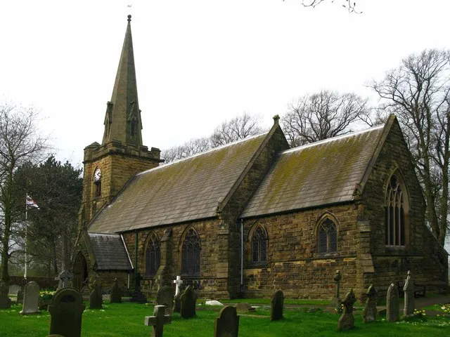 All Saint's Church Dedicated to All Saints, Heath church in Derbyshire was built in 1852. In the porch are some Coffin slabs, one dating from the 11 or 12th century, which came from the ruins of the old church a 1/4 of a mile away.
