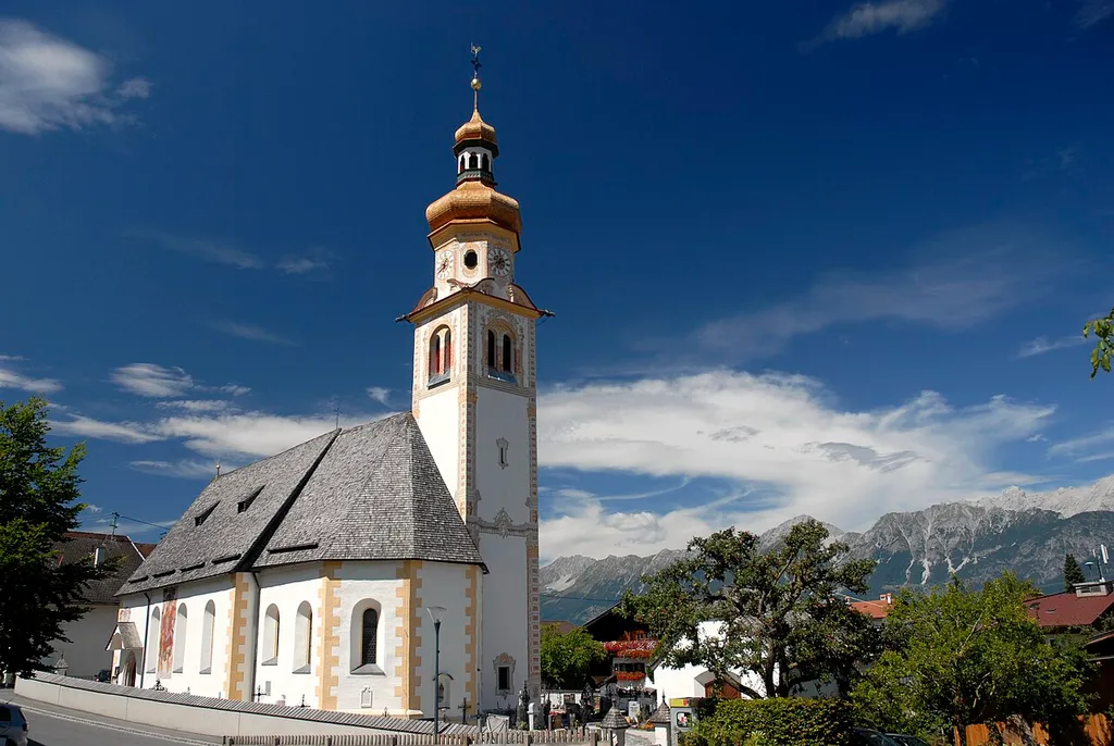 Pfarrkirche in Tulfes This media shows the protected monument with ObjektID 64898 in Austria. (Commons, de, Wikidata)