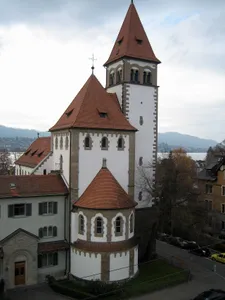 St. George catholic church with rectory