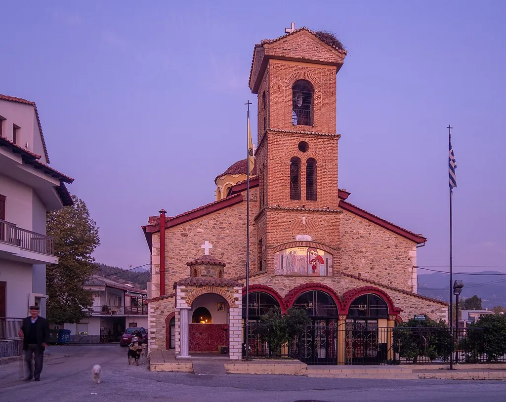 The 19th century church of Mary in the old town of Elassona, former cathedral of the town.