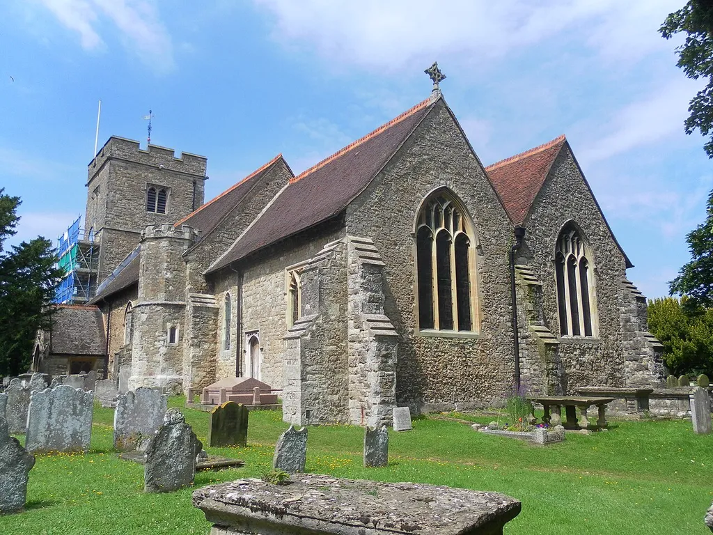 SS Peter and Paul's parish church, Aylesford, Kent, England, seen from the southeast