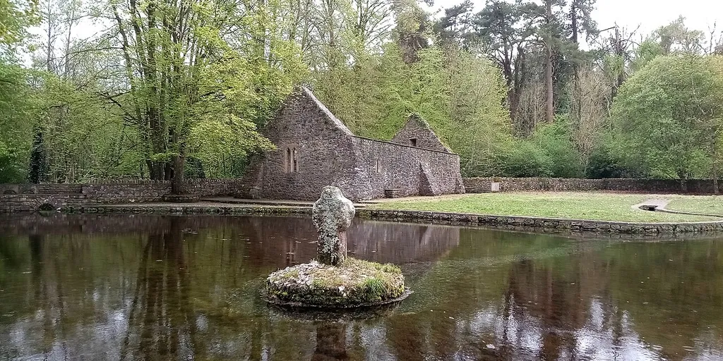 cross and church ruins at St. Patrick's Well, Clonmel