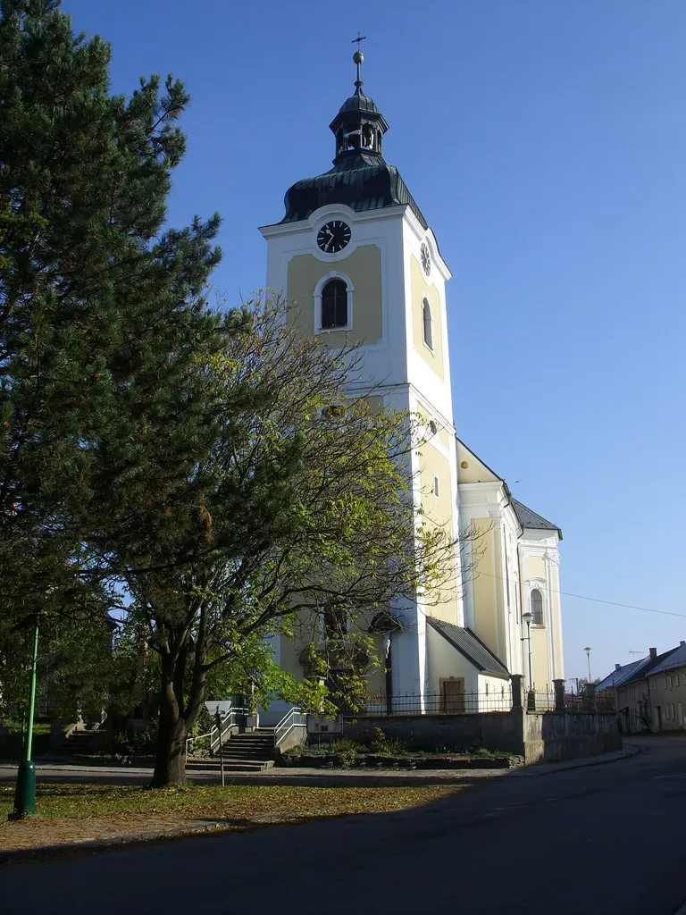 Baroque church of St. Mary Magdalene, built in 1705, in Senice na Hané, Olomouc District, Czech Republic
