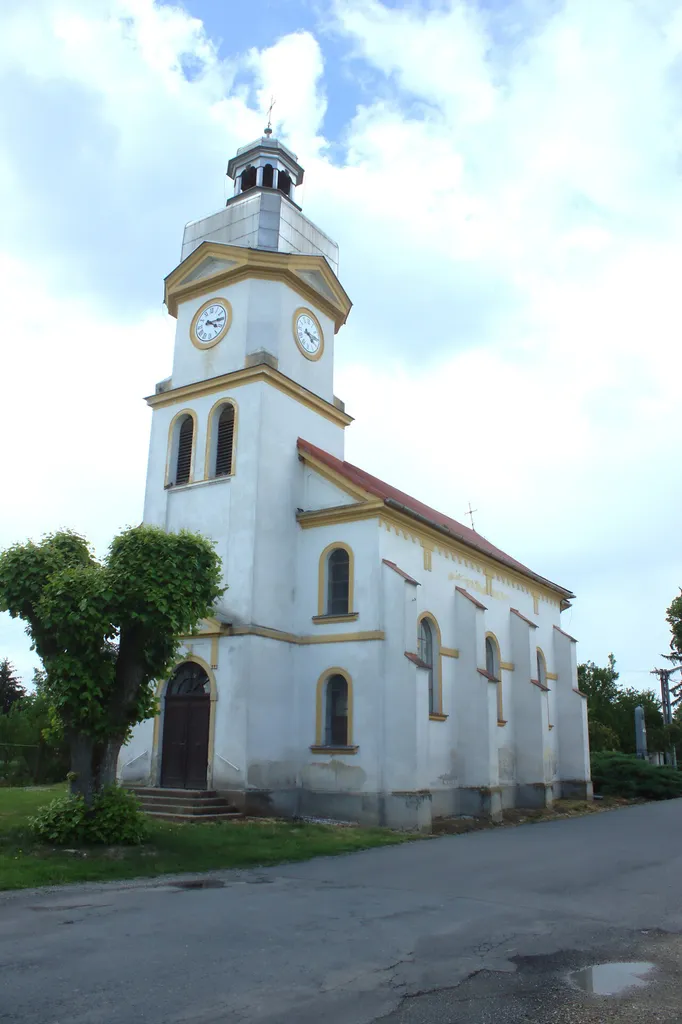 A church in the village of Lazce, Olomouc Region, CZ
