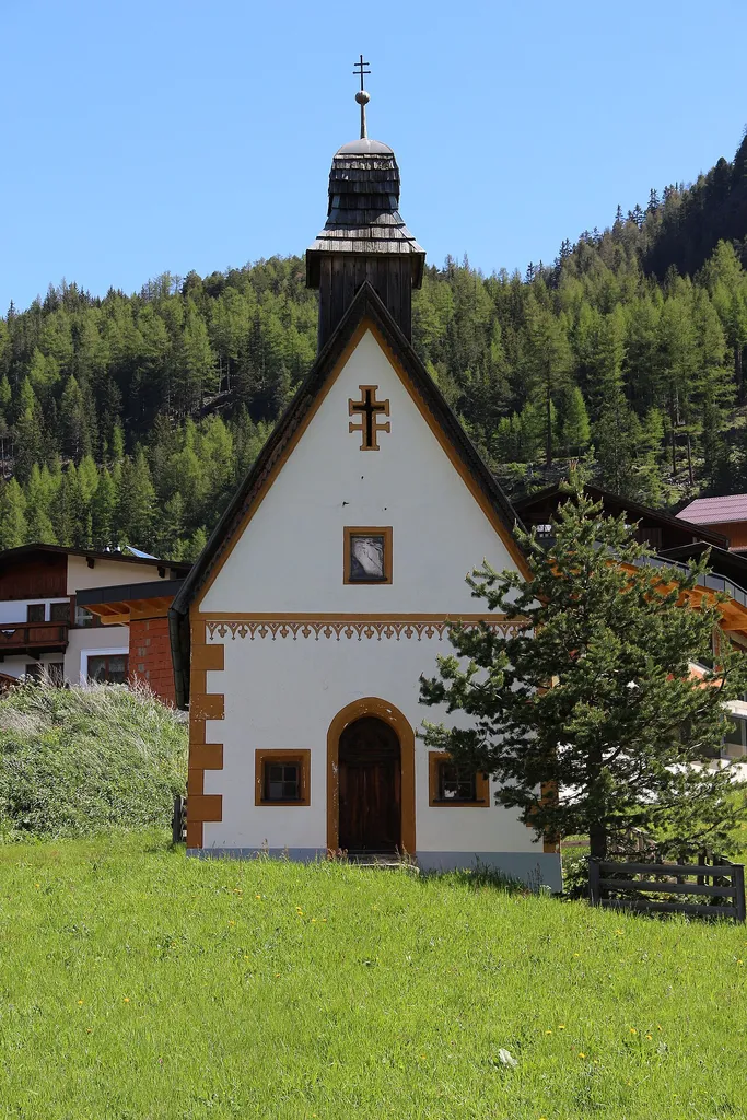 Ortskapelle Burgstein in der Gemeinde Längenfeld, Ötztal, Tirol.