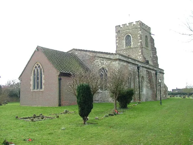 St Margaret's parish church, Streatley, Bedfordshire, seen from the northeast