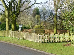 Standing cross base near the junction of Church Lane and Woodhouse Lane, 600m NNW of New Hall Farm