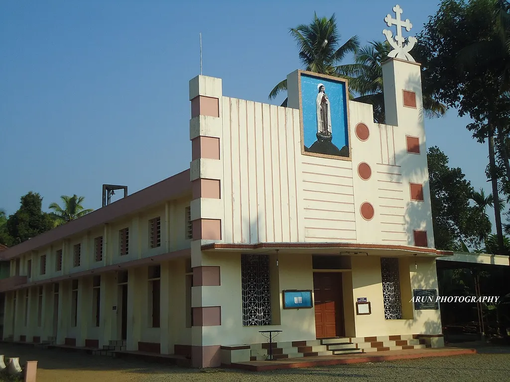 Exterior View of Little Flower Church, Kaprassery