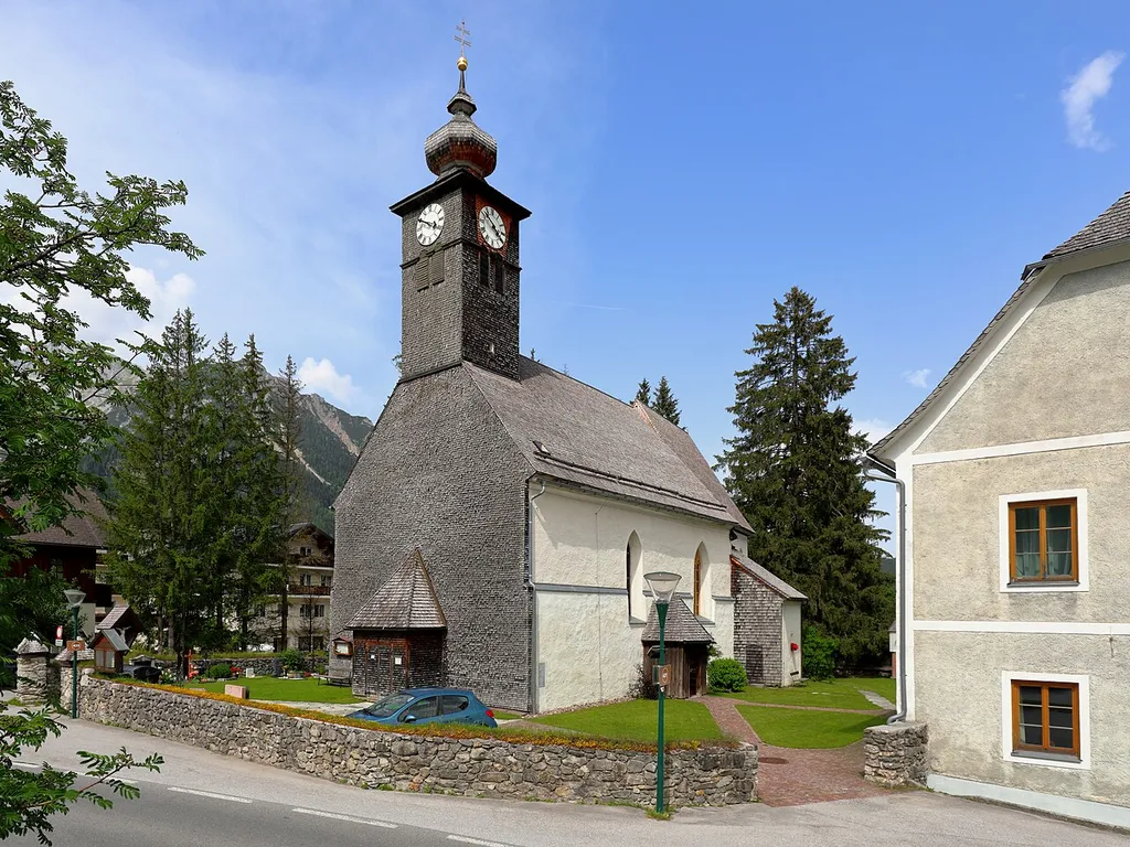 Saint Rupert church in Ramsau am Dachstein, Austria.