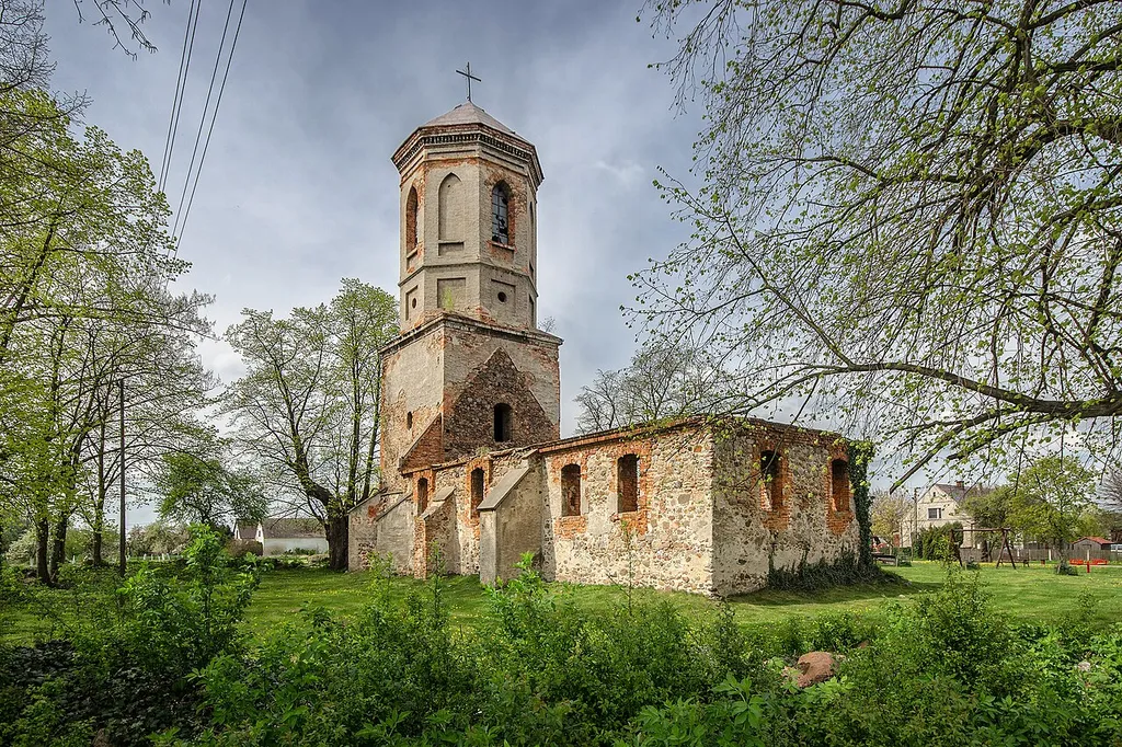 Górzyn, kościół p.w. św. Michała Archanioła (trwała ruina), XV, XIX