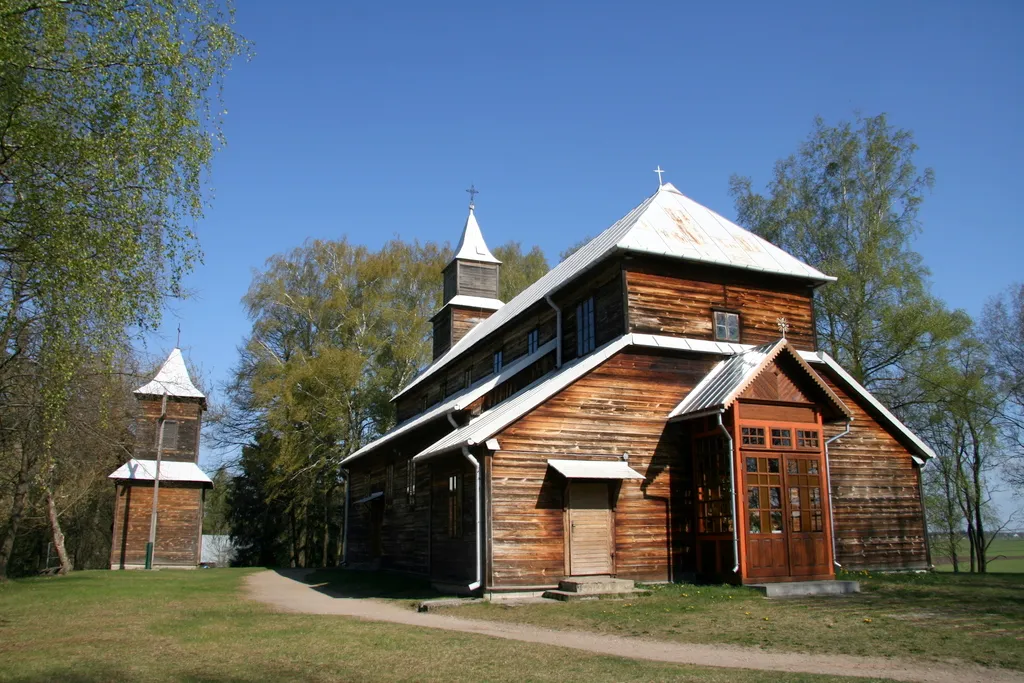 Our Lady of the Angels church in Monkinie, Poland