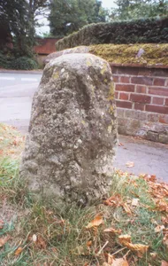 Milestone, Oxford Road; at jct with Church Road, outside the Old Vicarage