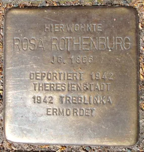 Stolperstein dedicated to Rosa Rothenburg