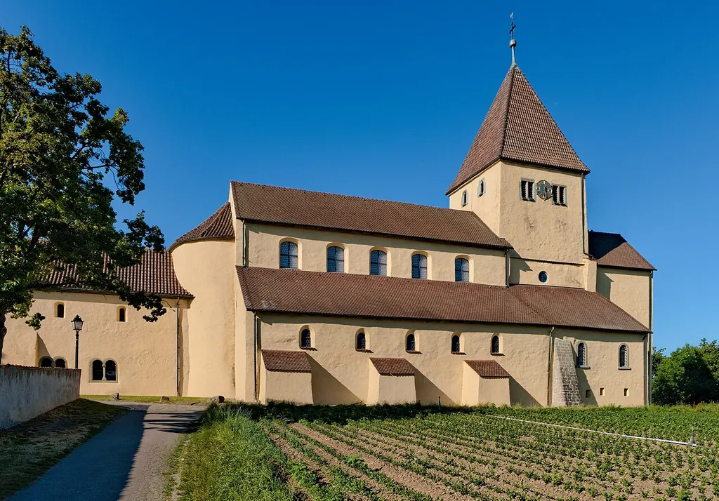 The Church of Saint George at Reichenau-Oberzell, Lake Constance, Germany.
