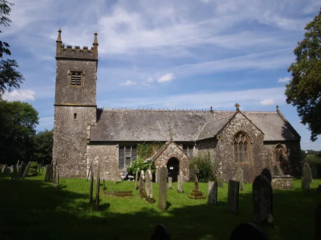 St Peter's Church, Thornbury. This view of 512733 is from the south side of the churchyard. The porch hides a fine C12 doorway - see 514093.