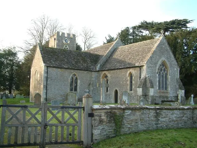 Church of England parish church of St. Margaret, Hinton Waldrist, Oxfordshire (formerly Berkshire), viewed from the south-east.