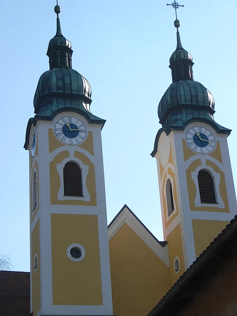 Obernzell, Parish Church of the Assumption from west.