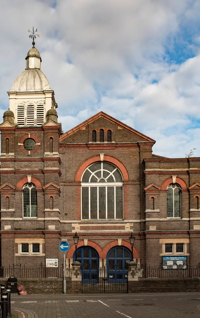 High Town Methodist Church .mw-parser-output .messagebox{margin:4px 0;width:auto;border-collapse:collapse;border:2px solid var(--border-color-progressive,#6485d1);background-color:var(--background-color-neutral-subtle,#fbfcff);color:var(--color-base,#202122);box-sizing:border-box;border-inline-start-width:8px}.mw-parser-output .messagebox.mbox-small{font-size:88%;line-height:1.25em}.mw-parser-output .mbox-warning,.mw-parser-output .mbox-speedy{border:2px solid var(--border-color-error,#b22222);background:var(--background-color-error-subtle,#ffdbdb);border-inline-start-width:8px}.mw-parser-output .mbox-serious,.mw-parser-output .mbox-delete,.mw-parser-output .mbox-stop{border:2px solid var(--border-color-error,#b22222);border-inline-start-width:8px}.mw-parser-output .mbox-issue,.mw-parser-output .mbox-content{border:2px solid #f28500;background:var(--background-color-warning-subtle,#ffe);border-inline-start-width:8px}.mw-parser-output .mbox-query,.mw-parser-output .mbox-style{border:2px solid #f4c430;background:var(--background-color-warning-subtle,#ffe);border-inline-start-width:8px}.mw-parser-output .mbox-shit{border:2px solid #960;border-inline-start-width:8px}.mw-parser-output .mbox-license{border:2px solid #88a;border-inline-start-width:initial}.mw-parser-output .mbox-legal{border:2px solid var(--border-color-notice,#666);background:var(--background-color-base,#fff);border-inline-start-width:8px}.mw-parser-output .mbox-honor{border:2px solid #ca3;background:var(--background-color-warning-subtle,#fcf4db);border-inline-start-width:8px}.mw-parser-output .mbox-growth{border:2px solid #8d4;background:var(--background-color-success-subtle,#d5fdf4);border-inline-start-width:8px}.mw-parser-output .mbox-move{border:2px solid #93c;border-inline-start-width:8px}.mw-parser-output .mbox-protection,.mw-parser-output .mbox-message{border:2px solid var(--border-color-base,#aaa);border-inline-start-width:8px}.mw-parser-output .messagebox .mbox-text{border:none;padding:0.25em 0.9