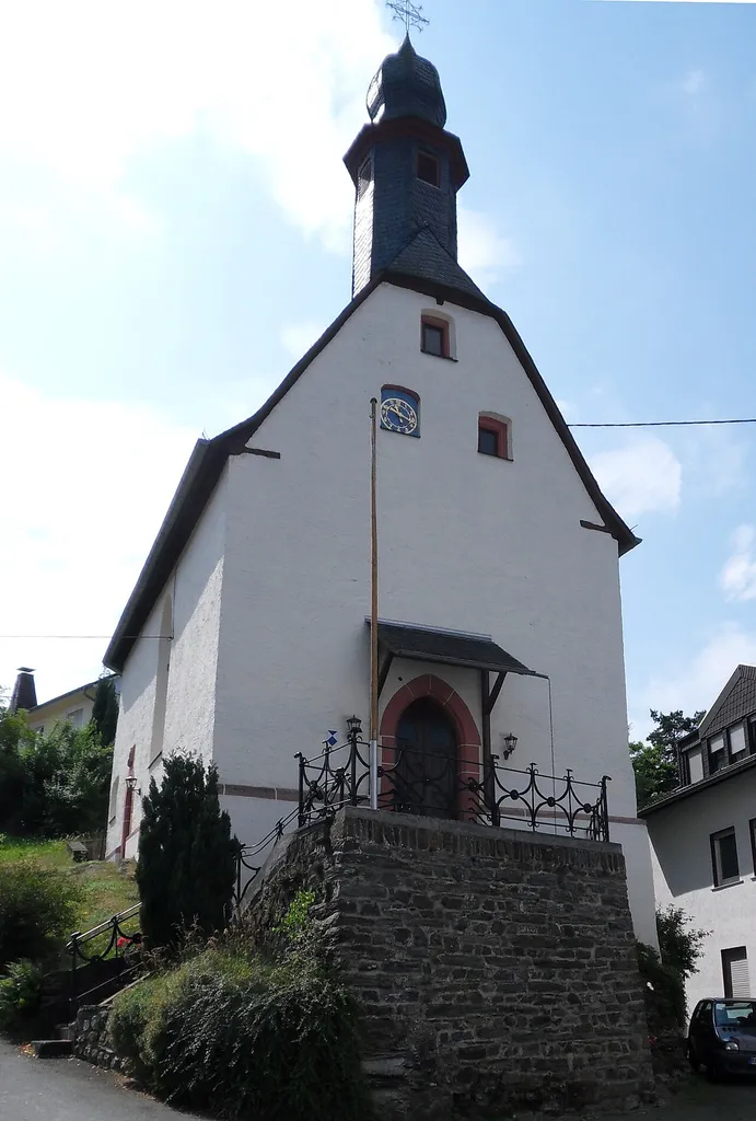 Ehemalige Valentins- oder Burgkapelle in der Burgstraße in Adolfseck, Blick von Nordwesten