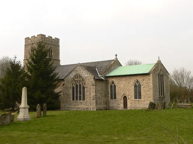 Parish church of SS Peter and Paul, Wendling, Norfolk, seen from the southeast