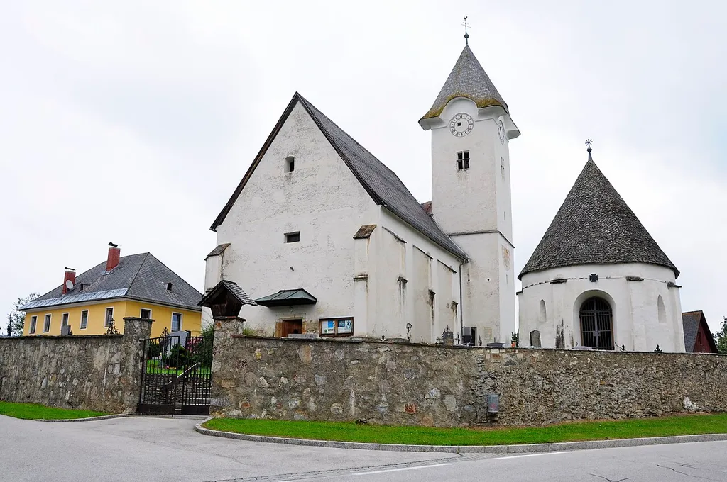 Parish church Saint Lambert and charnel house in Pisweg, market town Gurk, district Sankt Veit, Carinthia, Austria, EU