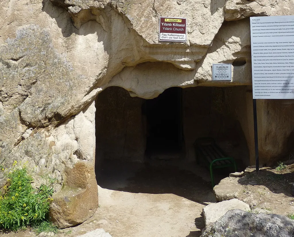 Ylanli Kilise, l'église au Serpent, dans la vallée d'Ihlara (Cappadoce, Turquie).