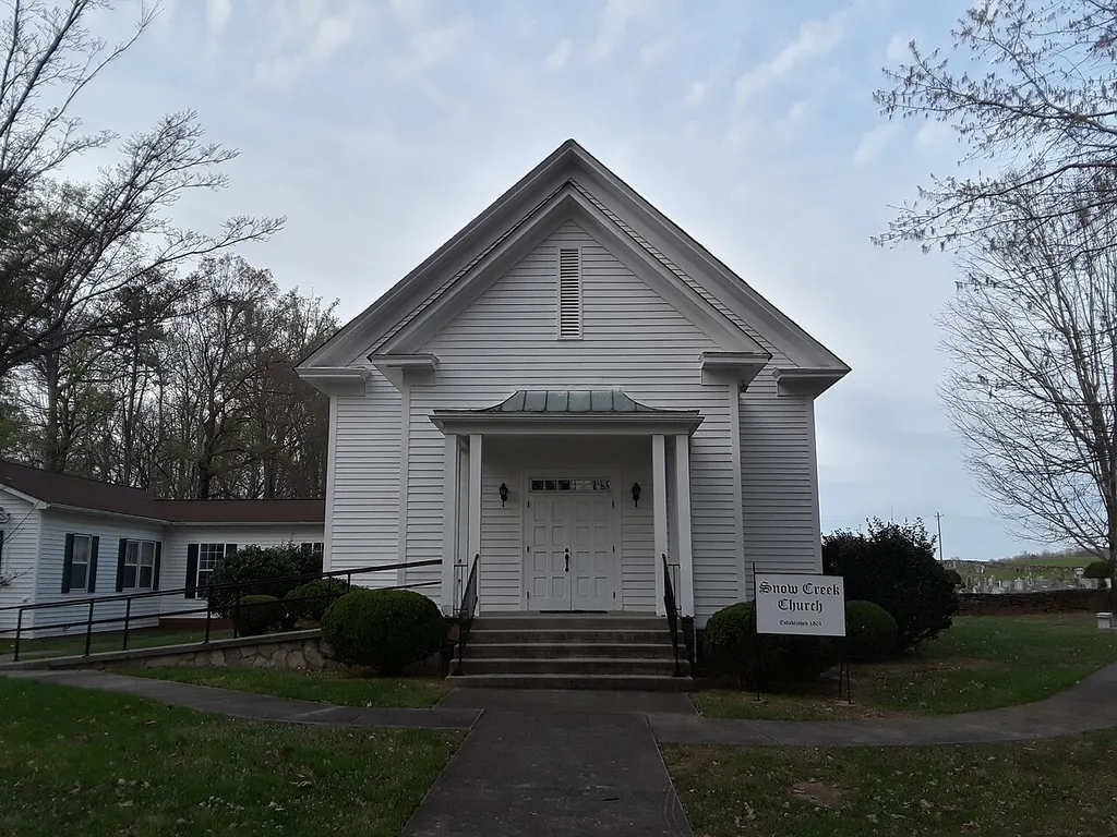 Snow Creek United Methodist Church and grounds near Statesville, North Carolina