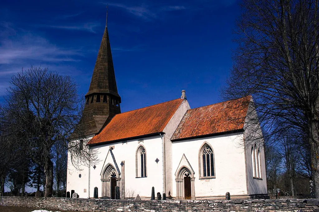 Igrexa de Hogrän, na illa sueca de Gotland.