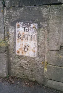 Milestone, London Road; No. 1 Elmsleigh Villa, 20m S of jct of Bargates, opp. Box Surgery