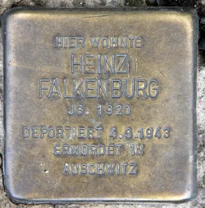 Stolperstein dedicated to Heinz Falkenburg