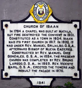 Church of Ibaan historical marker