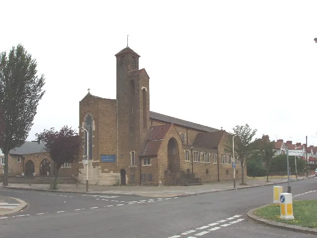 St Barnabas Church, Northolt Park. The church was started in 1940 and finished in 1954