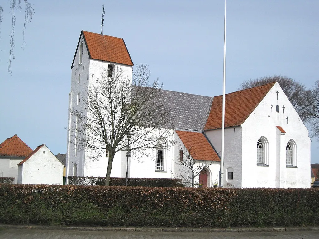 The church "Nibe Kirke" in the small town "Nibe". The town is located in North Jutland, Denmark.