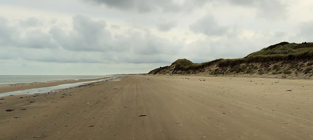 The beach at Skiveren with different workflow.