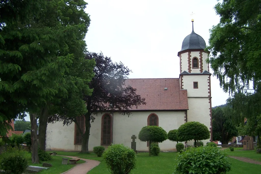 The evangelic church in Dermbach.